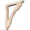 Ekena Millwork Olympic Slat Smooth Bracket w/ Offset Brace, Douglas Fir, 5 1/2"W x 42"D x 48"H BKT0604X42X48OLY06SDF - alternate 1
